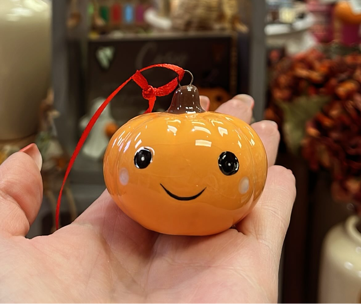 Ceramic pumpkin Hanging decoration