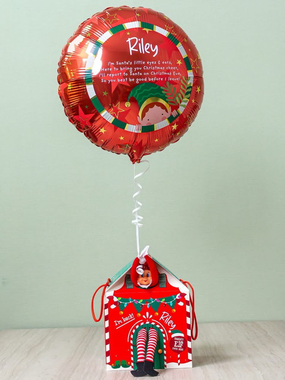 Elf Arrival Balloon with House