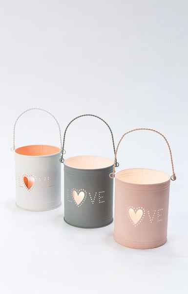 Metal Tea light holder - Love