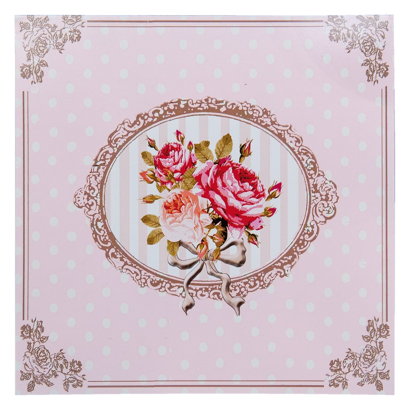 Metal Roses Plaque