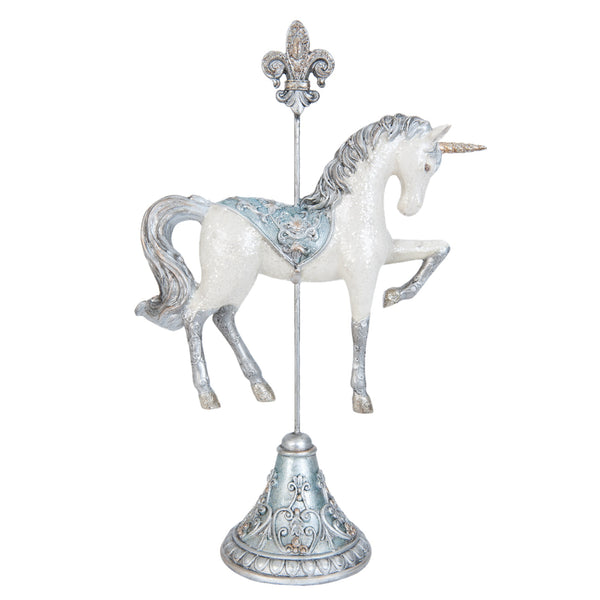 Silver Unicorn Ornament
