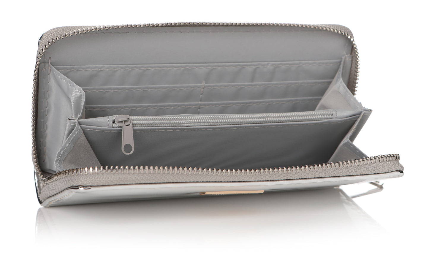 Ta Da Metallic Purse Silver 19Cm
