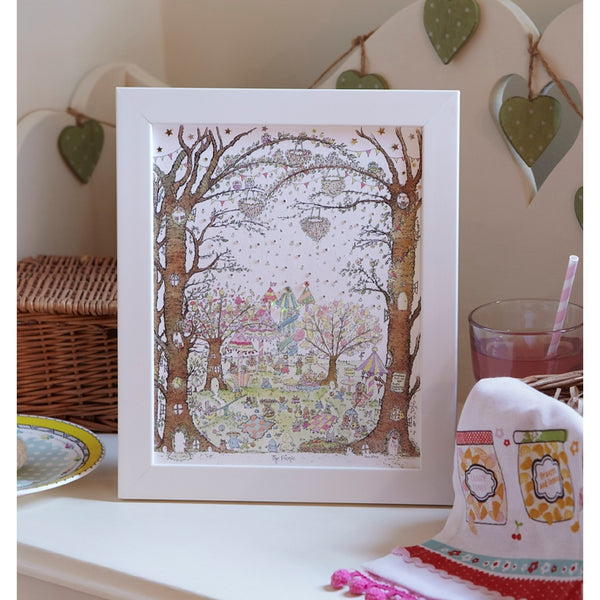 Porch Fairies Small Frame Picture - The Picnic