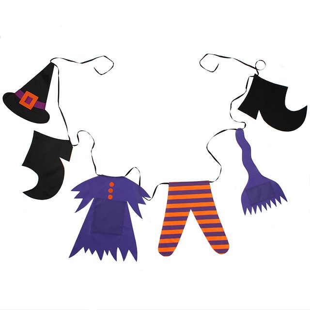 Witch Washing Line Decor