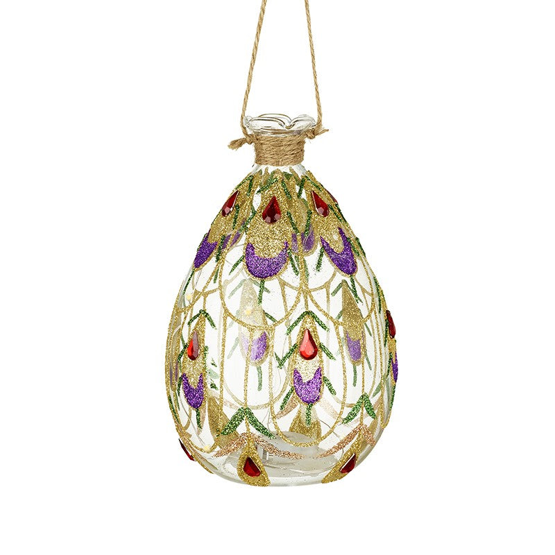 Glass Bauble With Led Light