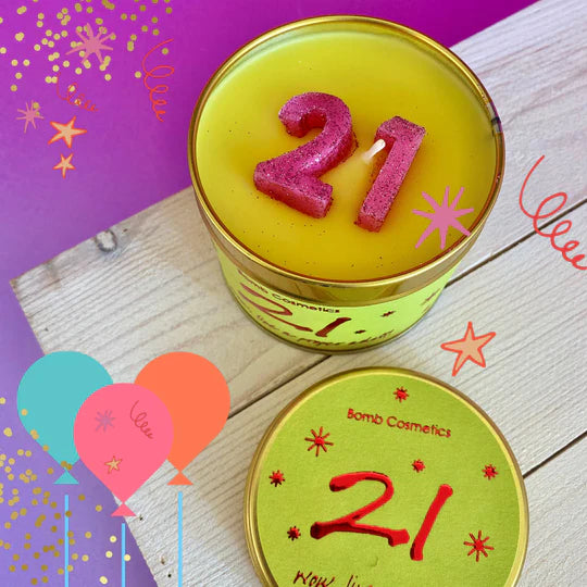 Bomb Cosmetics 21st Birthday Tinned Candle