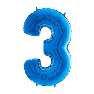 26" Blue Number Balloon