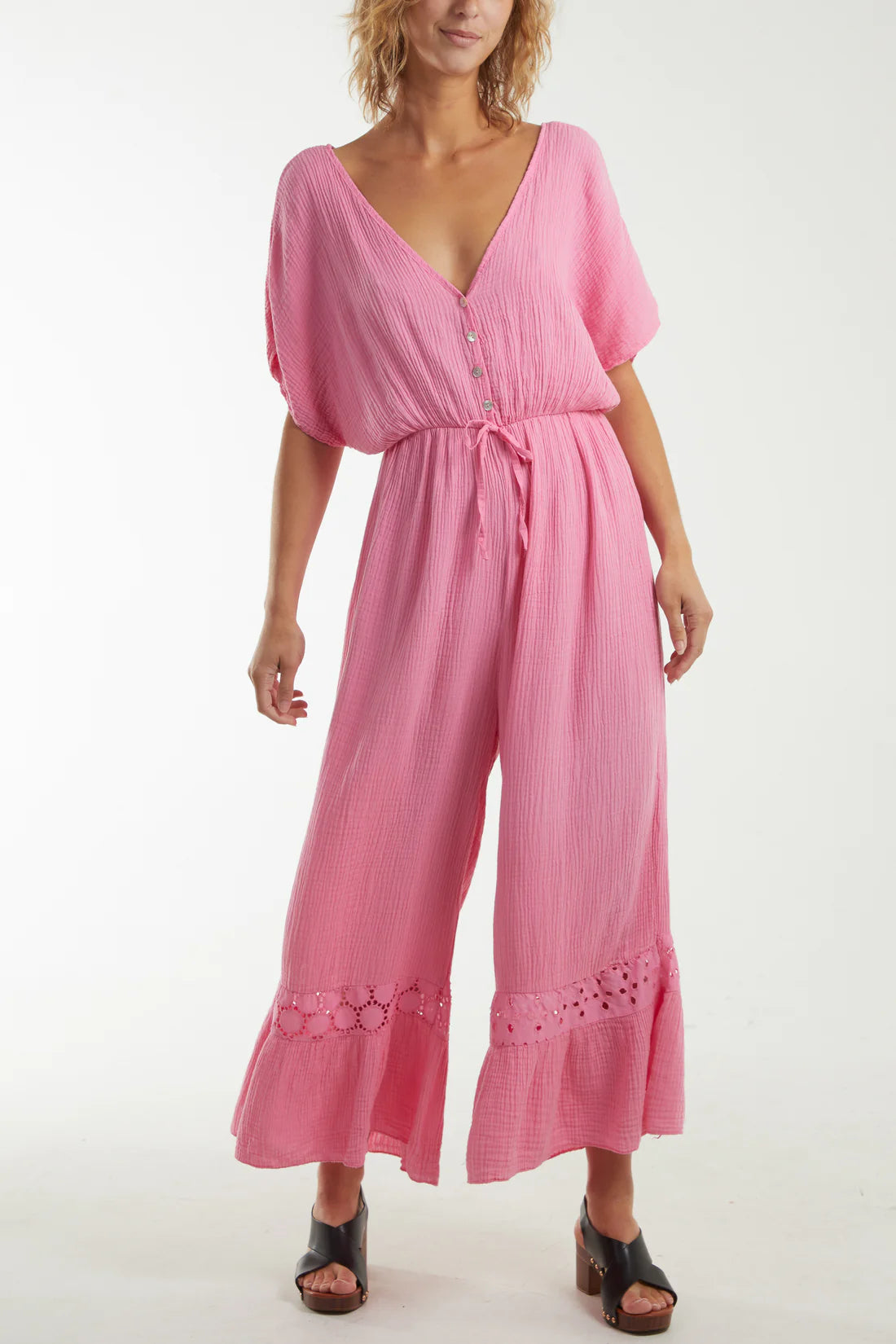 ‘Annie’ Cheesecloth Jumpsuit