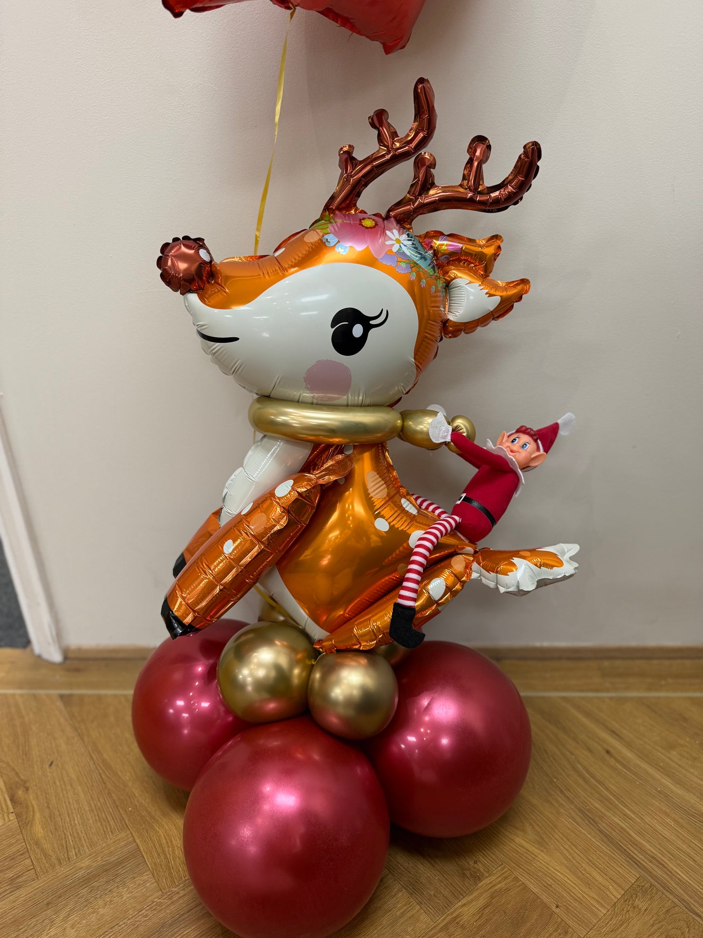 Elf Arrival - Riding Reindeer