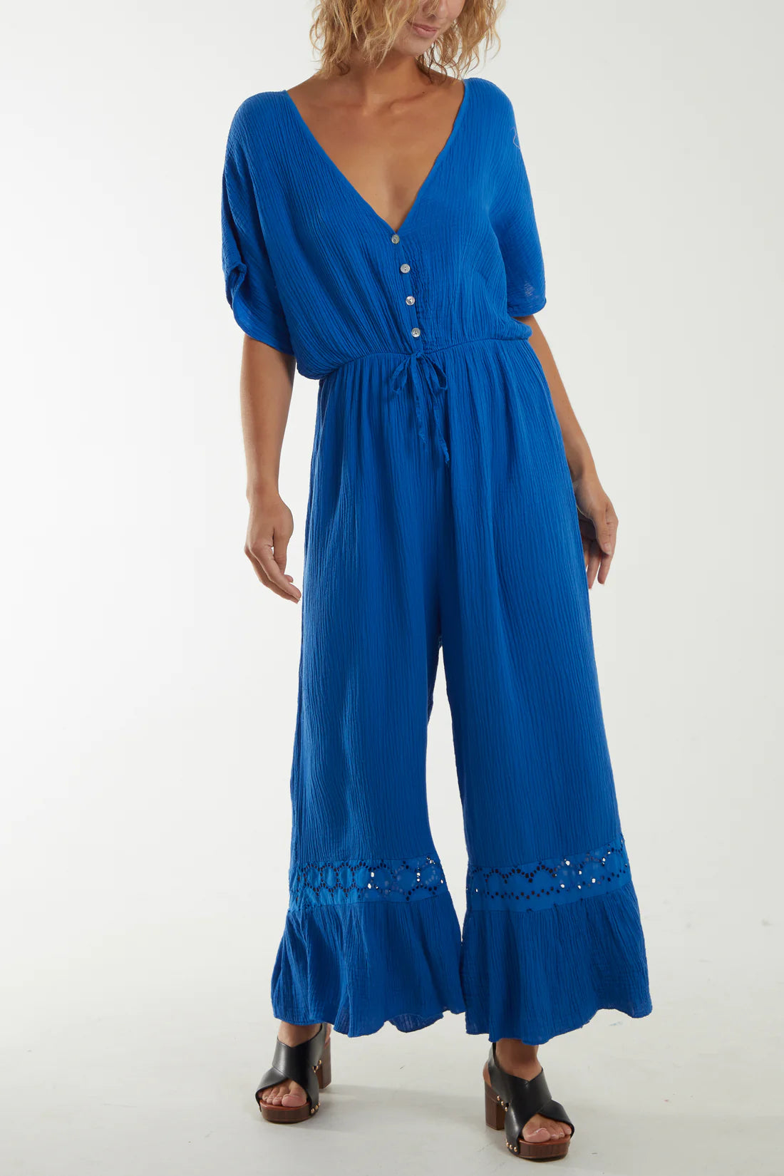 ‘Annie’ Cheesecloth Jumpsuit