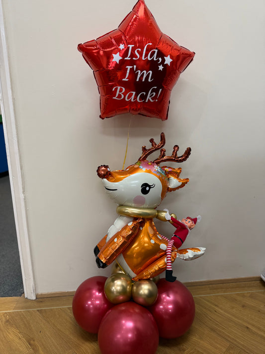Elf Arrival - Riding Reindeer
