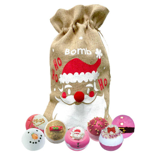 Bomb Cosmetics Ho Ho Ho Santa Bath Bomb Sack