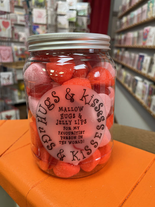 Giant Jar - Hugs & Kisses Mallow + Jelly Lips