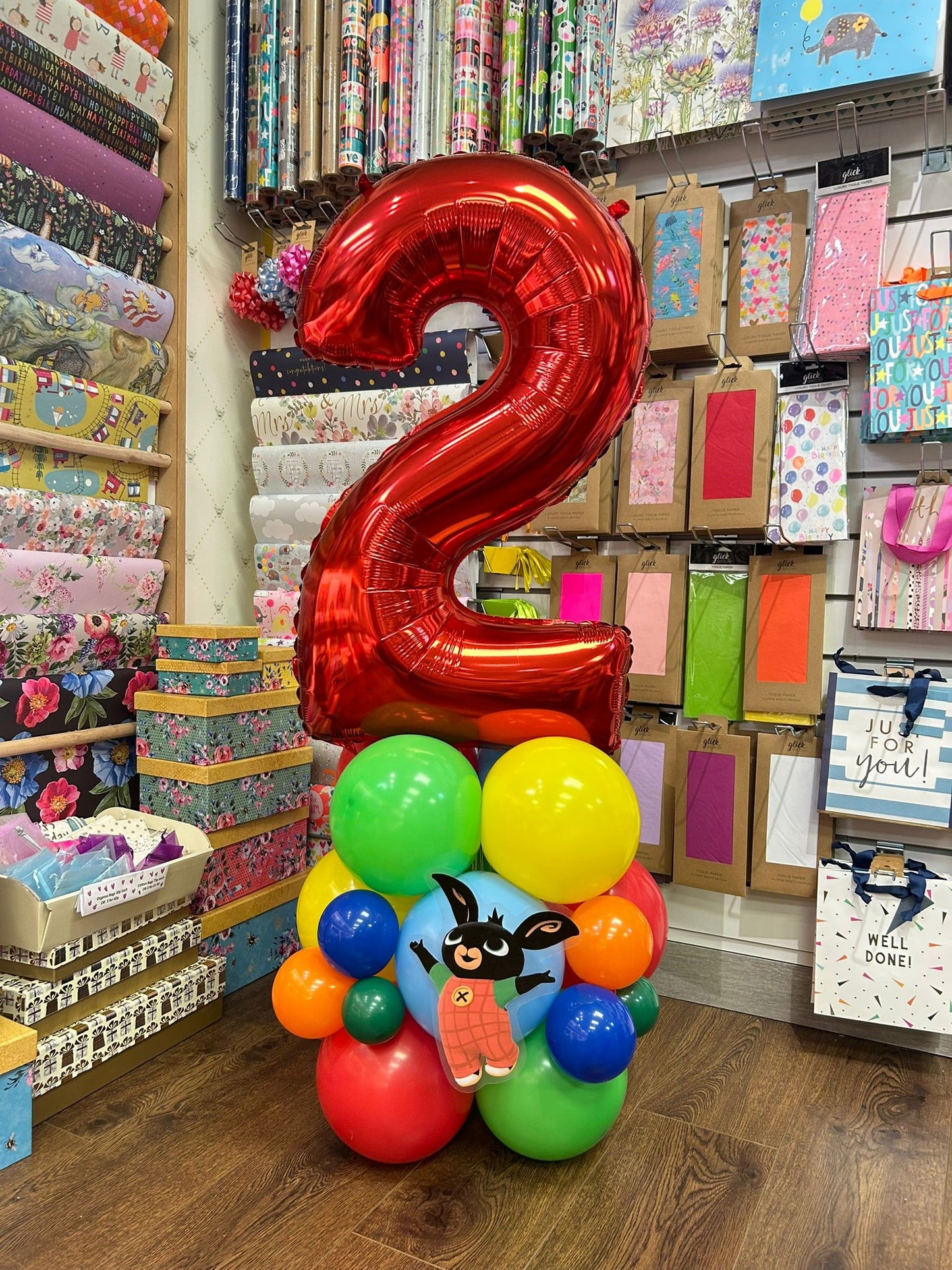 Themed Birthday Number Stack