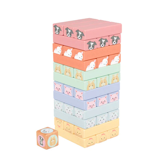 Farmyard Tumbling Tower Game