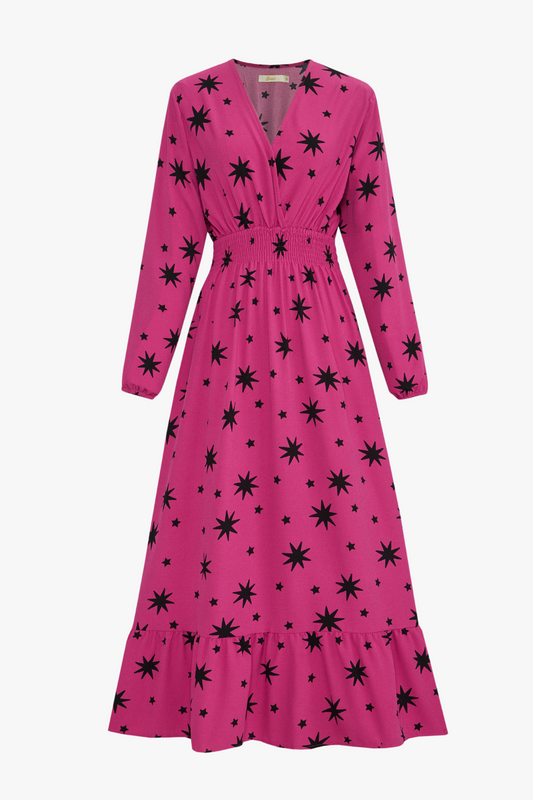 'Lizzy' Dress - Fuchsia