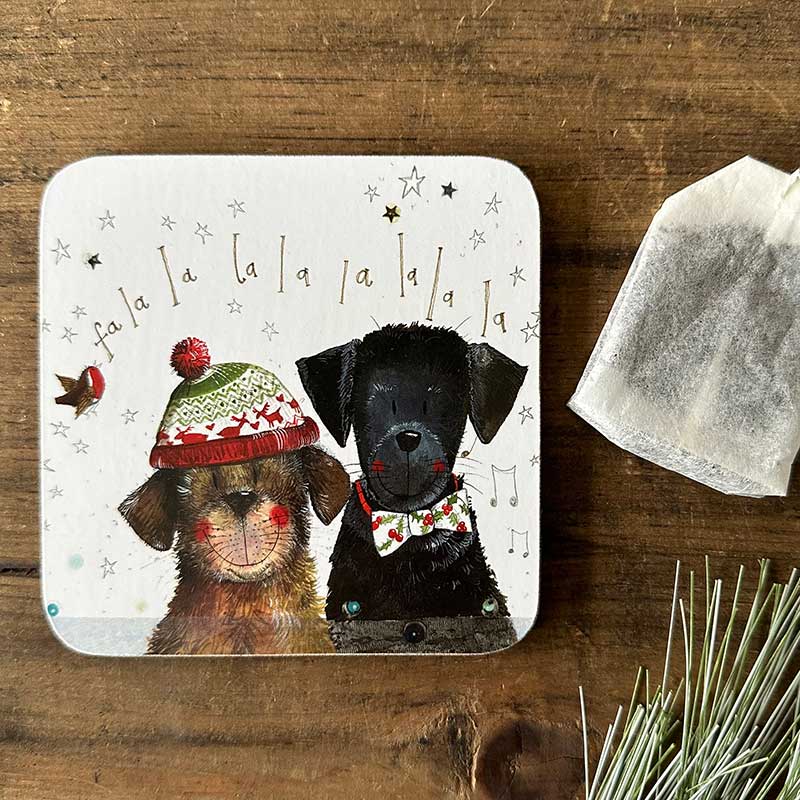 Christmas Singers Dog Coaster