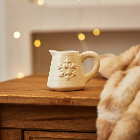 Snowflake Milk Jug