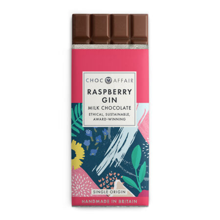 Raspberry Gin Milk Chocolate Bar