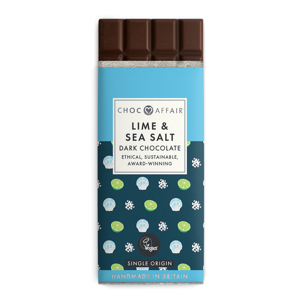 Lime & Sea Salt Dark Chocolate Bar