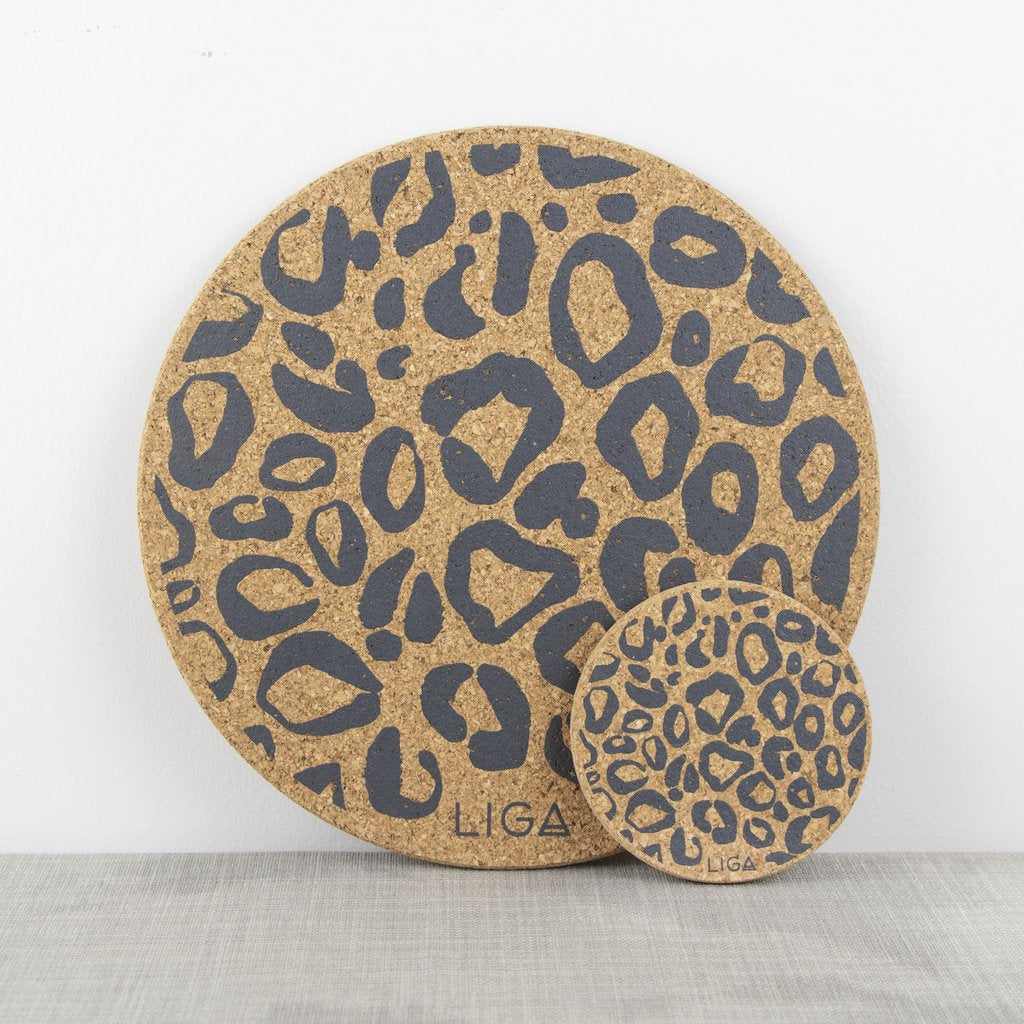 Cork Mats | Leopard Print