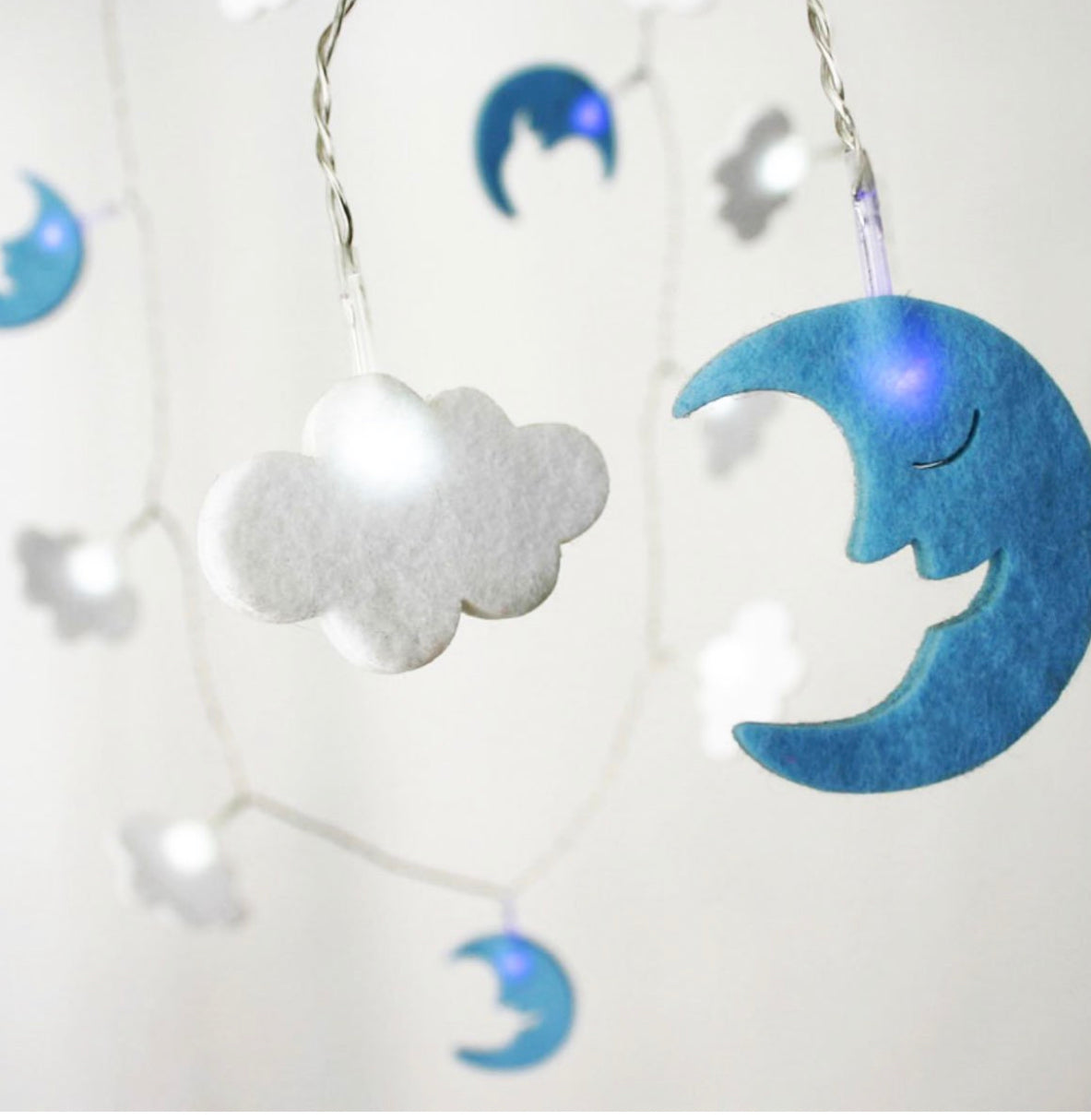 Felt Cloud Fairy Lights