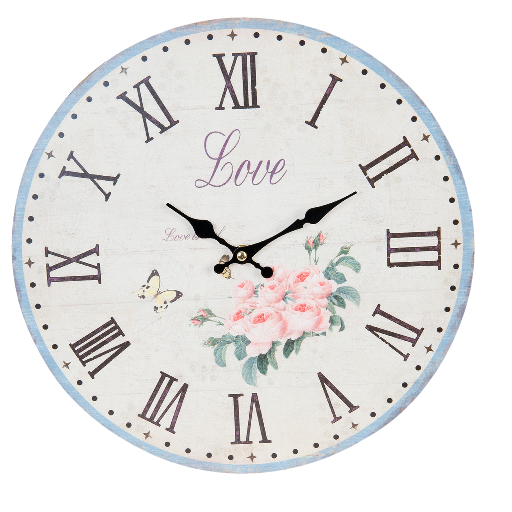 Vintage Love Wall Clock