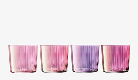 LSA Gems Tumbler 310ml Assorted Garnet x4