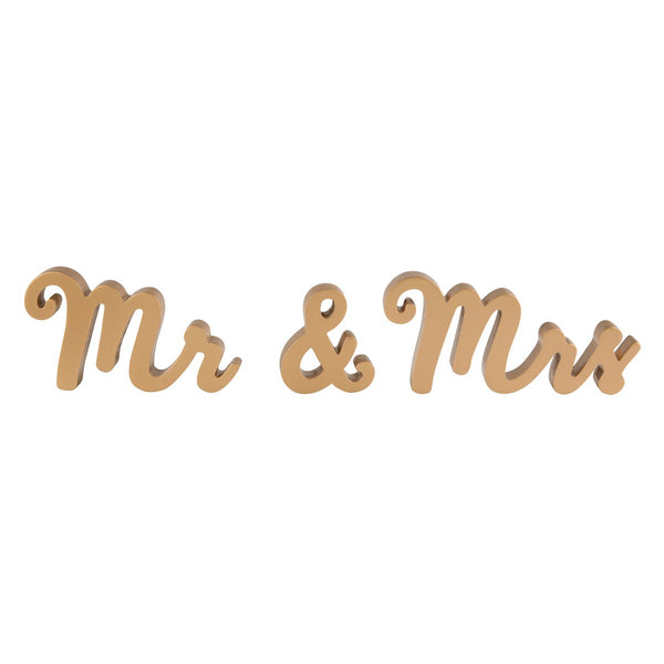 Mr & Mrs Gold Standing Letters