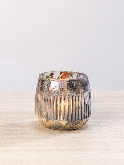 Rainbow Luster Ribbed Tea Light