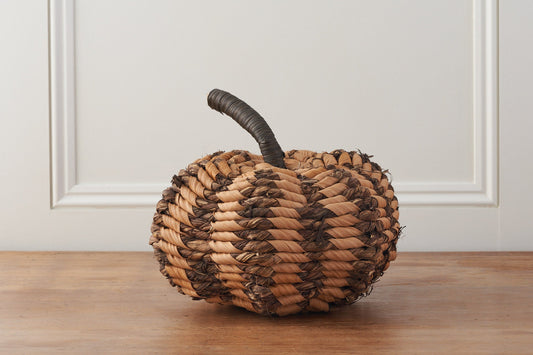 Brown Wicker Pumpkin