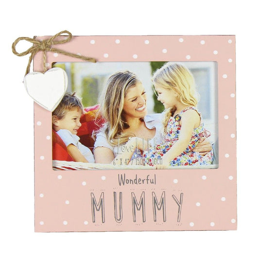 6" x 4" - Love Life Photo Frame - Wonderful Mummy