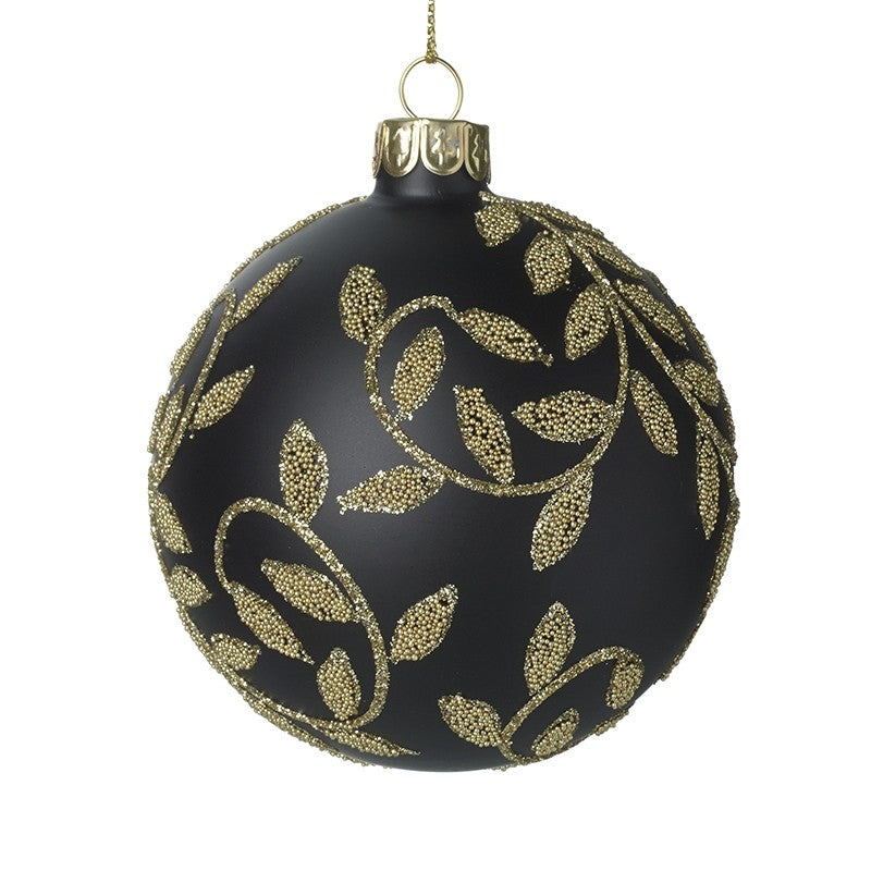 Glass Bauble With Decorative Detail