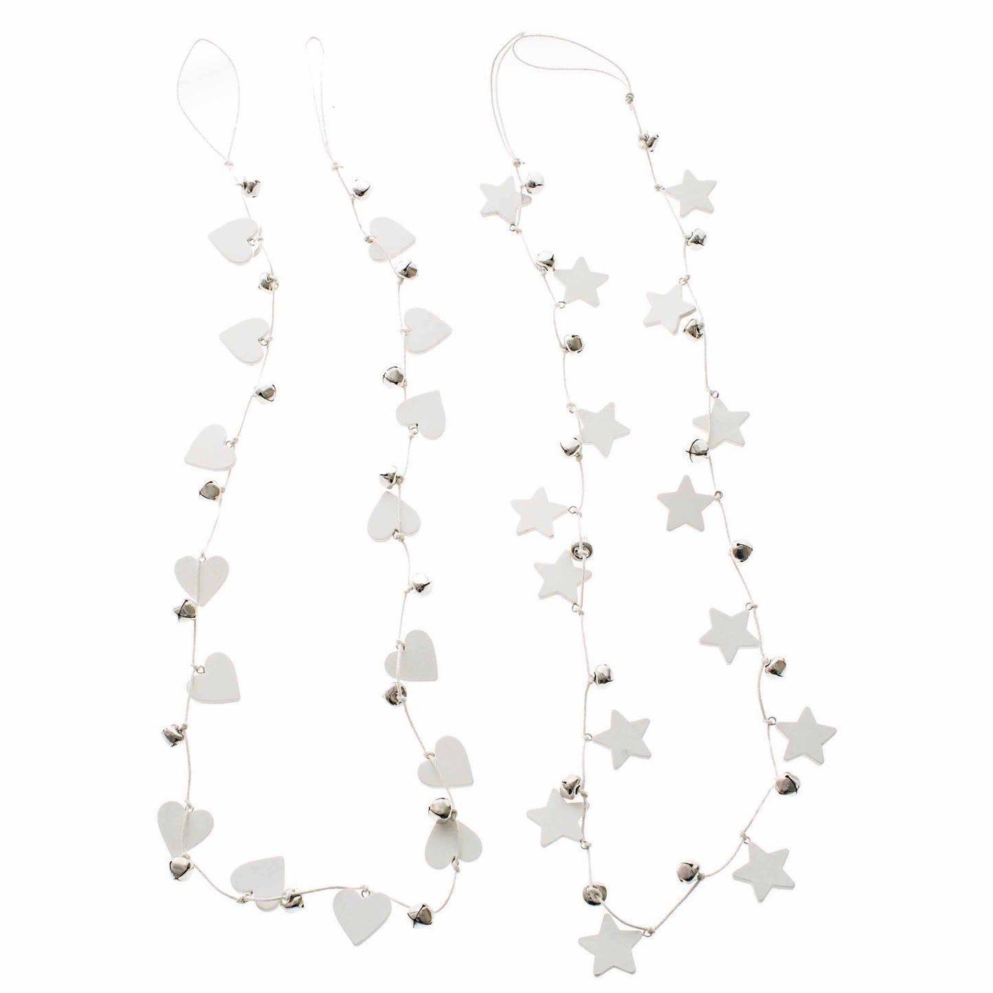 Mix of 2 Wooden Bell Garland