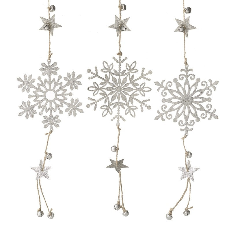 Snowflakes With Bells Hanger