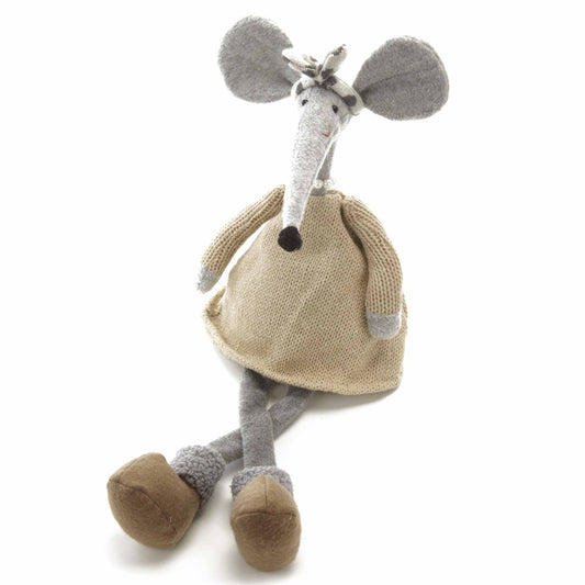 Knitted Sitting Mouse